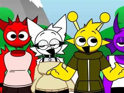 sprunki retake new human game image